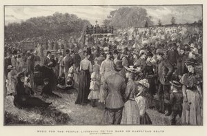 Musik för folket lyssnar på bandet på Hampstead Heath