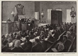 Volksraad, eller Boer Parliament House i Pretoria av Charles J. Staniland