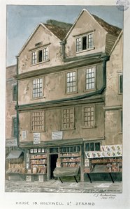 Hus på Holywell Street, Strand, 1871