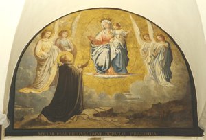 Virgin levererar radband till San Damiano av Charles Jean Baptiste Besson