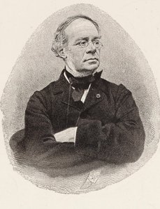 Porträtt av kompositören Jacques Fromental Halévy 1799-1862.