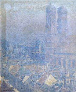 Morgondimma München av Charles Johann Palmié