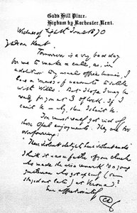 Brev till Charles Kent, skrivet från Gad