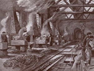 Göra kedjor till skeppet (litho)
