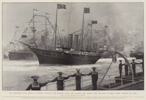 The Coronation Naval Review vid Spithead, 16 augusti, His Majesty