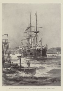 Naval manövrarna, reservflottans operationer, HMS Alexandra, flaggskepp av amiral Domvile, i Tor Bay