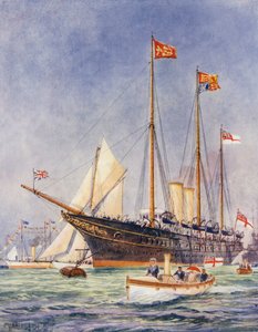 The Victoria and Albert (färglitografi)