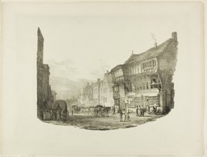 Bridge Street, Chester, från Lithographic Impressions of Sketches From Nature