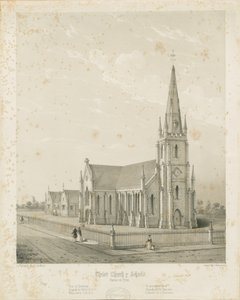 Burton-upon-Trent - Christ Church and Schools: gravyr, nd [1789-1850] (tryck) av Charles Joseph Hullmandel