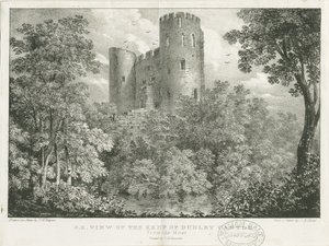 Dudley Castle - The Keep: gravyr, nd [c 1825] (tryck) av Charles Joseph Hullmandel