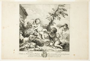 Sommar, tallrik två från The Four Seasons av Charles Joseph Natoire