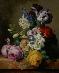 Stilleben av blommor av Charles Joseph Node