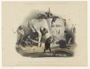 censurera på hån Omskrivning av karaktärerna i La Bruyère (titel på objekt) av Charles Joseph Traviès