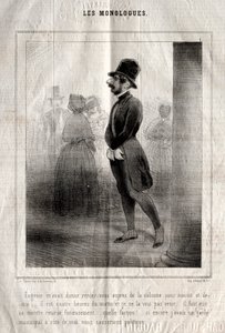 Monologerna: Eugénie hade gett mig ett möte med kolumnen till halv tolv midnatt.... av Charles Joseph Traviès de Villers