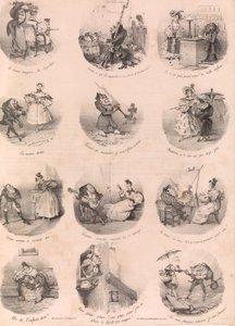 Tolv satiriska vinjetter Le Charivari, 10 december 1832, 1 december 1832.
