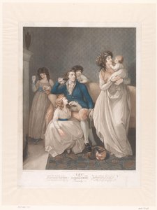 Brittisk familj med fyra barn Hyresvärdens familj (titel på objektet)