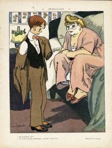 Illustration av Chas-Laborde (1886-1941) i Le Lire, 30/11/12 - Desillusion - Prostitution