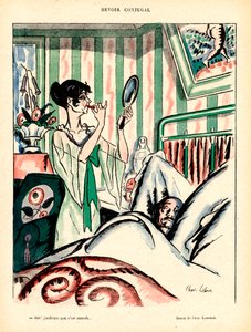 Röda skratt, satiriska i färger