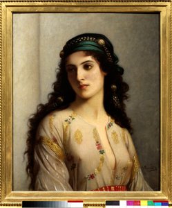 Jude från Tanger till Marocko. Målning av Charles Landelle (1812-1908)