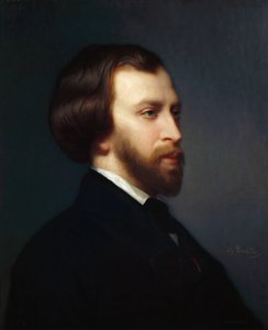 Porträtt av Alfred de Musset 1810-1857
