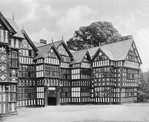 East Wing, Park Hall (förstörd av brand 1918), Oswestry, Shropshire