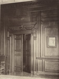 Thorpe Hall, Grantham, Door and Panelling in Dining Room  av Charles Latham