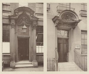 Two London Doorways, Mark Lane, East Central, Grosvenor Road, South West  av Charles Latham