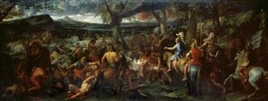 Alexander och Porus, vid slaget vid Hydaspes, ca 1673 (olja på duk)