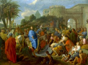 Kristi intåg i Jerusalem, av Charles Le Brun (1619-1690), olja på duk