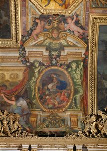 Ludvig XIV:s trupper besegrar turkarna i Ungern ... av Charles Le Brun