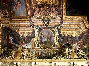 Meeting of the Two Seas, takmålning från Galerie des Glaces av Charles Le Brun