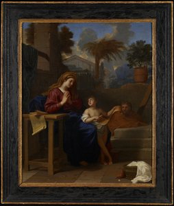 Den heliga familjen i Egypten, ca 1660 av Charles Le Brun