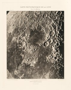 Carte photographique de la lune, planche II (Fotografisk karta över månen, plansch II),15 mars av Charles le Morvan