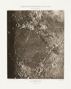 Carte photographique de la lune, planche IX.A (Fotografisk karta över månen, plansch IX.A),21 oktober av Charles le Morvan