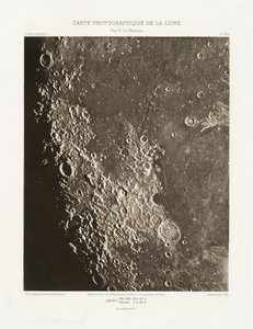 Carte photographique de la lune, planche VIII.A (Fotografisk karta över månen, plansch VIII.A),13 september av Charles le Morvan