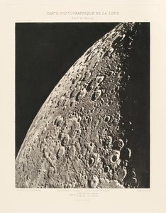 Fotografisk karta över månen, plansch V,18 april av Charles le Morvan
