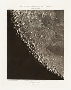 Carte photographique de la lune, planche XII.A (Fotografisk karta över månen, plansch XII.A),11 oktober av Charles le Morvan