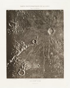 Carte photographique de la lune, planche XIII.A (Fotografisk karta över månen, plansch XIII.A),23 oktober av Charles le Morvan