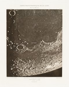 Carte photographique de la lune, planche XVIII.A (Fotografisk karta över månen, plansch XVIII.A),20 oktober av Charles le Morvan