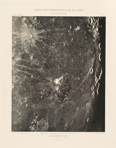 Fotografisk karta över månen, plansch XV,20 december av Charles le Morvan