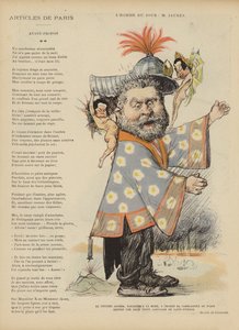 Karikatyr av den franske socialistpolitikern Jean Jaures. Illustration för Le Rire
