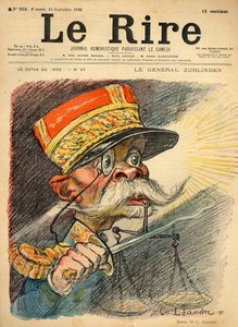 Karikatyr av general Zurlinden, från framsidan av 