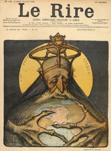 Karikatyr av familjen Rothschild, från omslaget till "Le Rire", 16 april 1898.