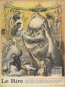 Hundraårsminnet av Victor Hugos födelse, illustration för Le Rire