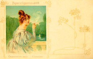 Samlingsjobb - 1900-kalender (gravyr) av Charles Leandre