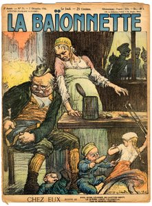 Omslag till "" La Baionnette"", Satirical en Colors av Charles Leandre