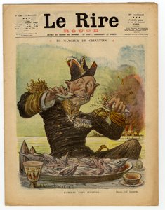 Omslag till "" The Red Laughter", Satirical in Colors av Charles Leandre