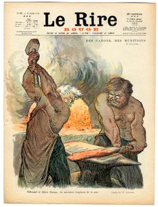 Omslag till "" The Red Laughter"", nummer 37, Satirical in Colors av Charles Leandre