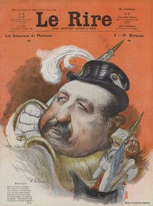 Henri Maurice Berteaux, Frankrikes försvarsminister. Illustration för Le Rire