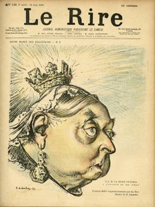 Illustration av Charles Leandre (1862-1934) för omslaget till Le Rire av Charles Leandre